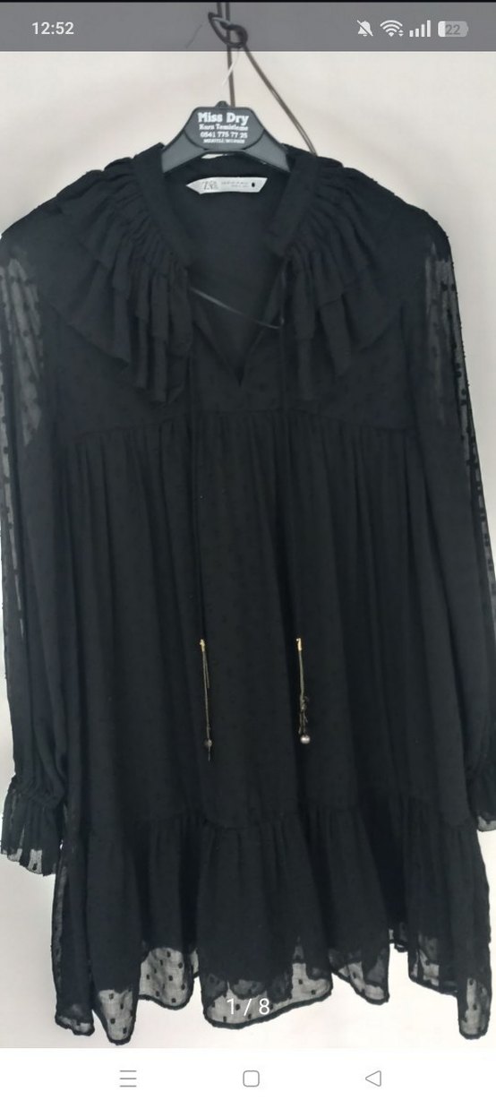 Siyah Gotik Tarzı elbise - Görsel 5