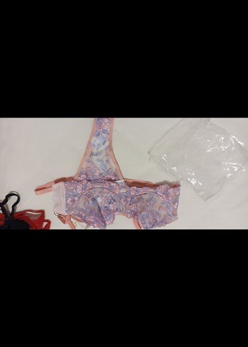 Pembe Mini Desenli Street Wear Sütyen - Görsel 2