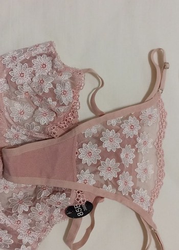 Pembe Mini Desenli Street Wear Sütyen - Görsel 6