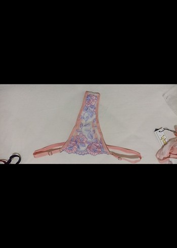 Pembe Mini Desenli Street Wear Sütyen - Görsel 3