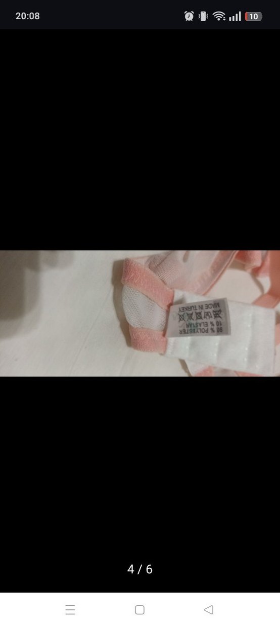 Pembe Mini Desenli Street Wear Sütyen - Görsel 4