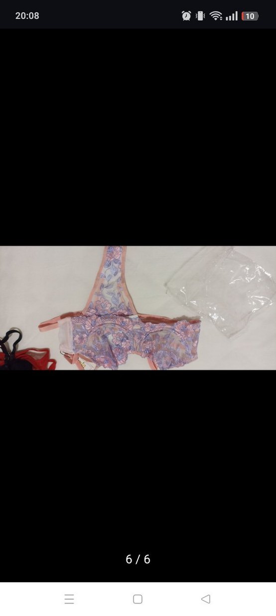 Pembe Mini Desenli Street Wear Sütyen - Görsel 2