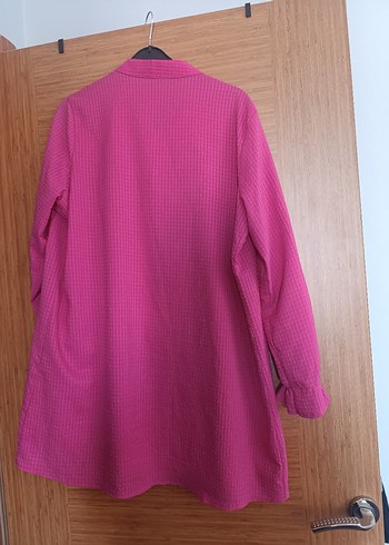 Pembe Düğmeli Nakışlı tunik