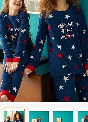Diğer Siyah İnci Pijama Takımı