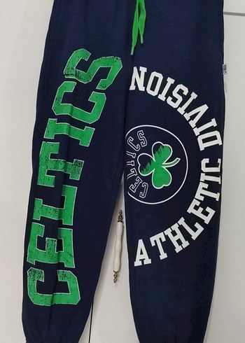 Erkek kadın unisex Lacivert Baskılı Eşofman Altı - Görsel 2