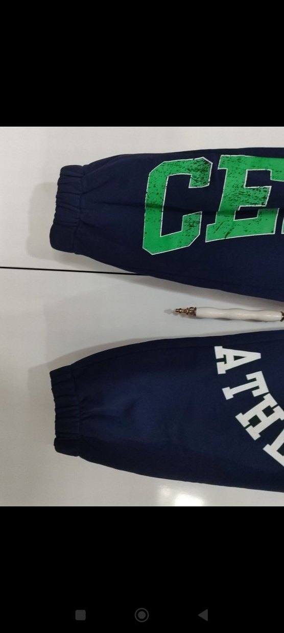 Erkek kadın unisex Lacivert Baskılı Eşofman Altı - Görsel 3