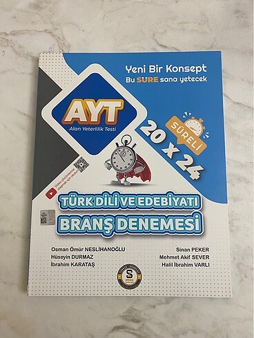 Süre yayınları Türk dili ve edebiyatı branş denemesi