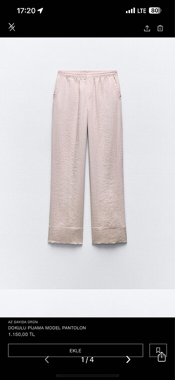 Zara keten pantolon
