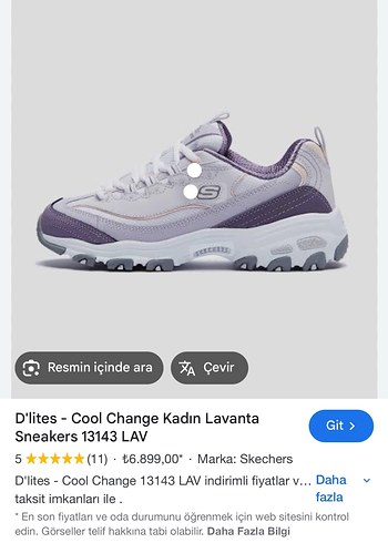Skechers D'lites Cool Change Lavanta Kadın Spor Ayakkabı