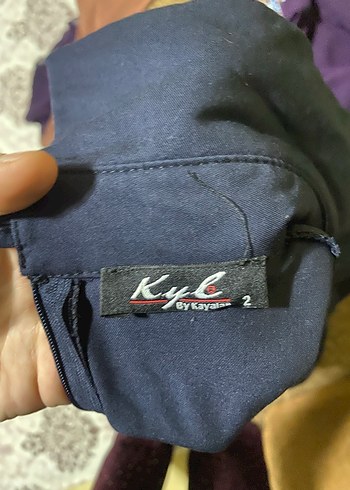 Mavi Desenli Uzun Kadın Elbise - Görsel 3