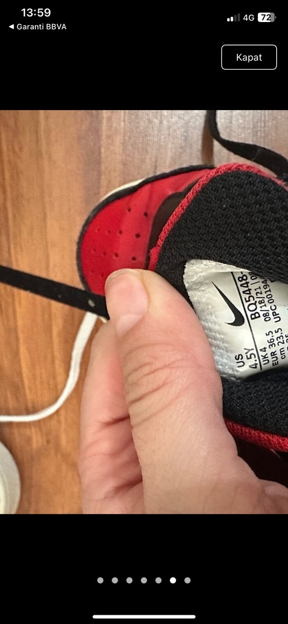 Kırmızı Siyah Bağcıklı Spor Ayakkabı - Görsel 2