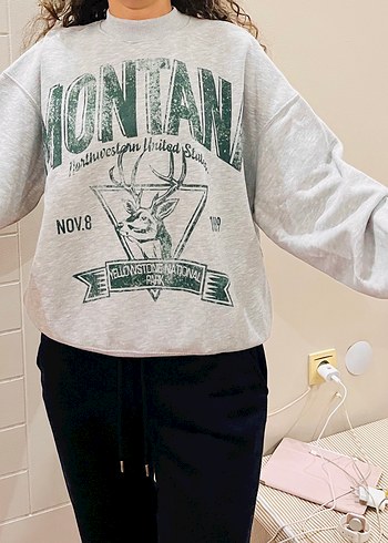 Bershka Oversize Gri Bershka Sert