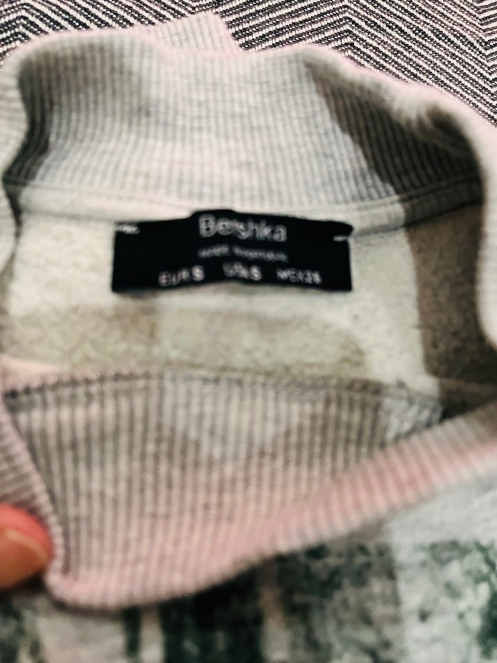Oversize Gri BERSHKA sert — görsel 7/9
