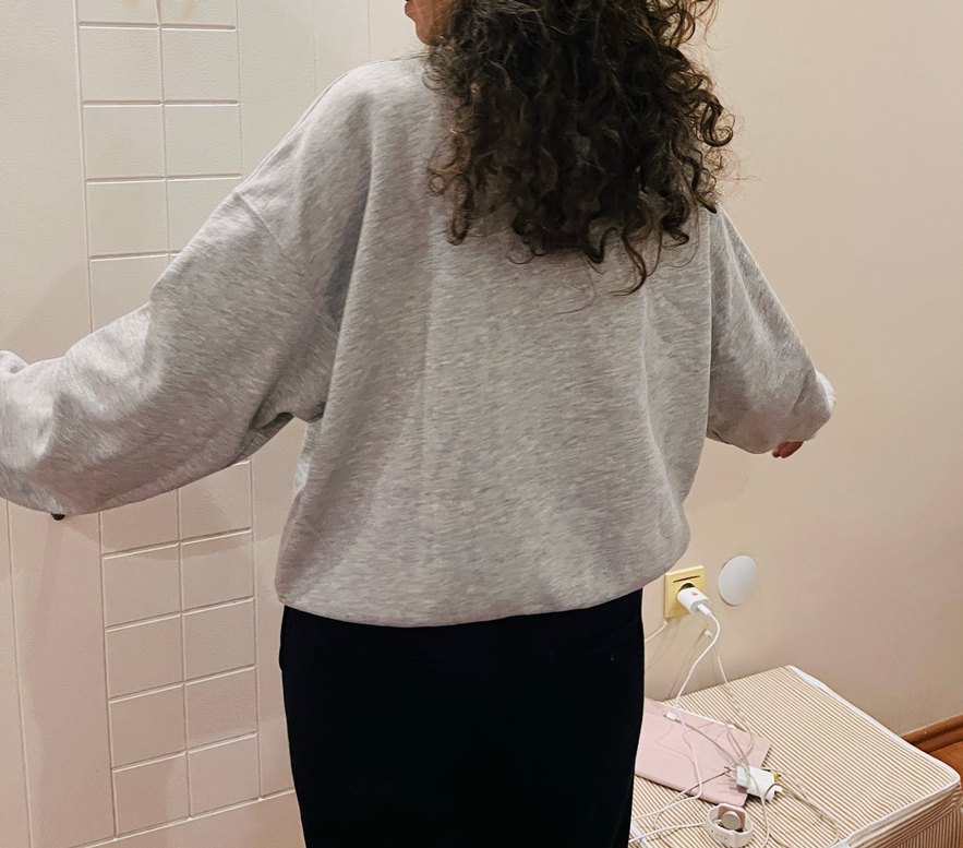 Oversize Gri BERSHKA sert — görsel 2/9
