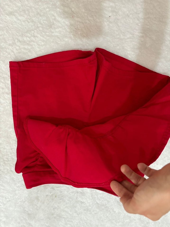 Kız Çocuk Kırmızı Fırfırlı Etek LCW - Görsel 2