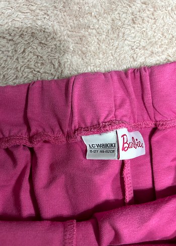 Pembe Barbie Baskılı Kız Çocuk şort etek - Görsel 2