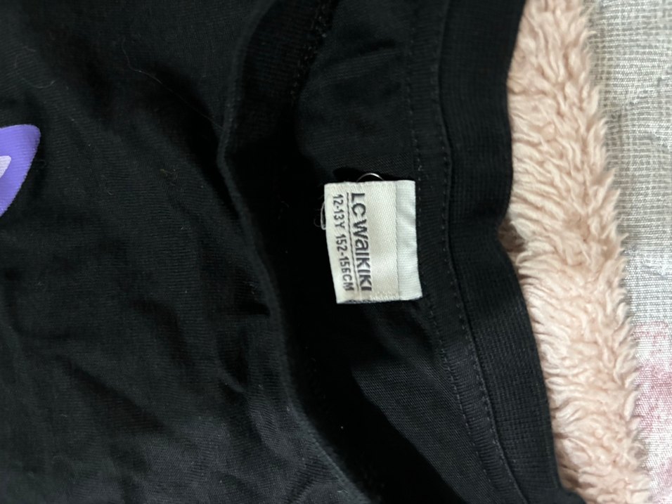 Gri Anime Kız Baskılı Uzun Kollu Tişört - Görsel 2