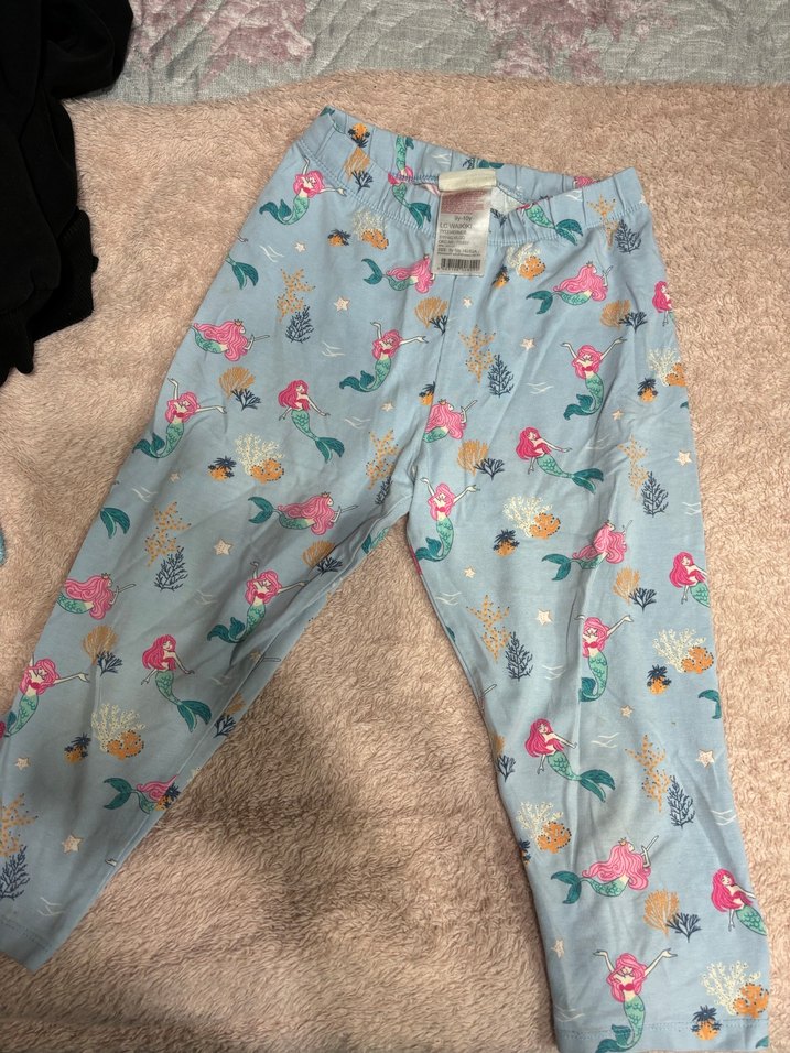 Mavi Baskılı Kız Çocuk Tayt - Görsel 2