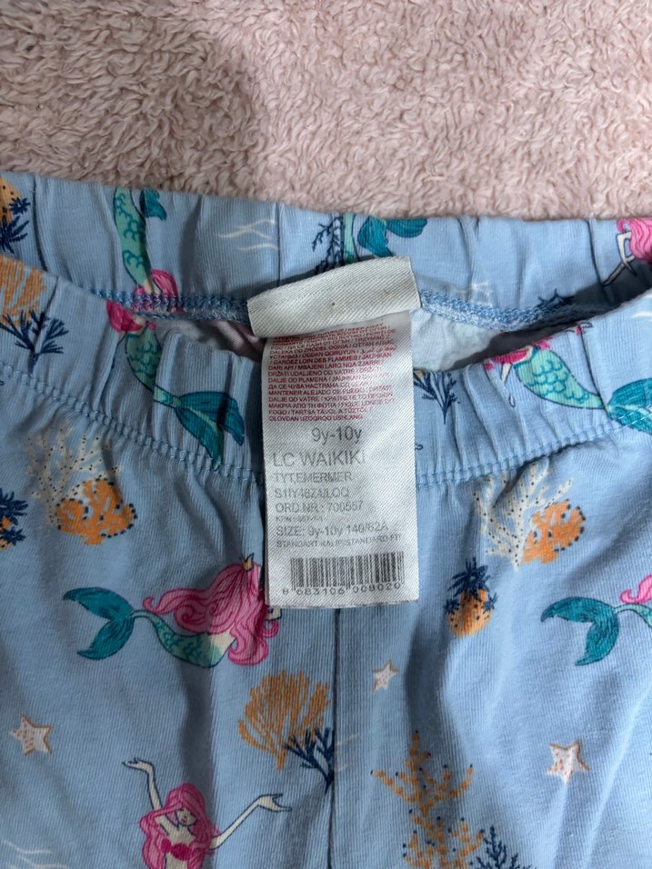 Mavi Baskılı Kız Çocuk Tayt - Görsel 3