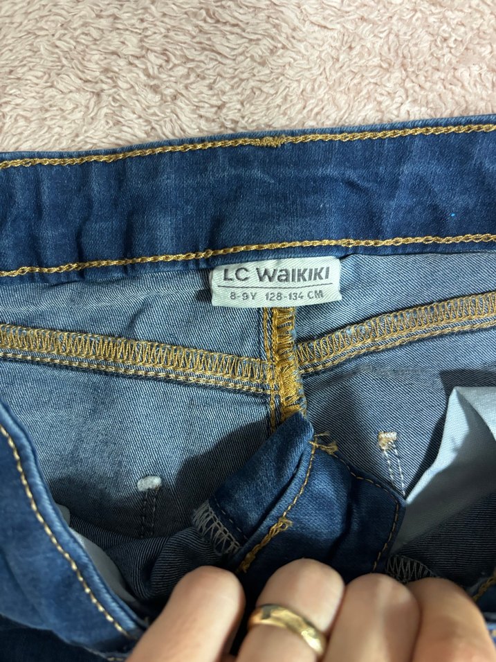 Kız çocuk kot şort - Görsel 3