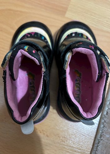 Kız Çocuk Siyah Çok Renkli Spor Ayakkabı bot - Görsel 4