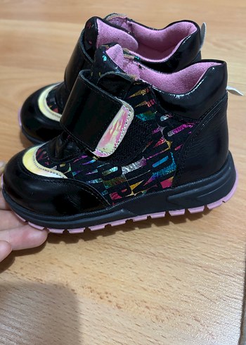 Kız Çocuk Siyah Çok Renkli Spor Ayakkabı bot - Görsel 2