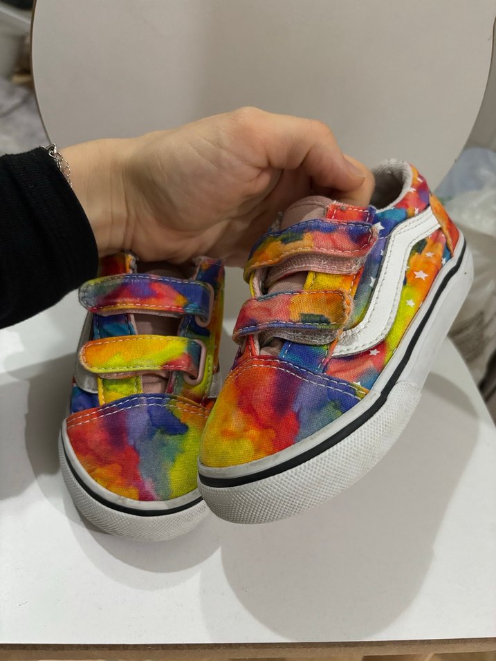 Kız Çocuk Çok Renkli Bağcıksız Spor Ayakkabı VANS - Görsel 3