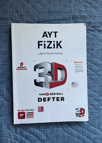 AYT Fizik 3D Video Destekli Defter