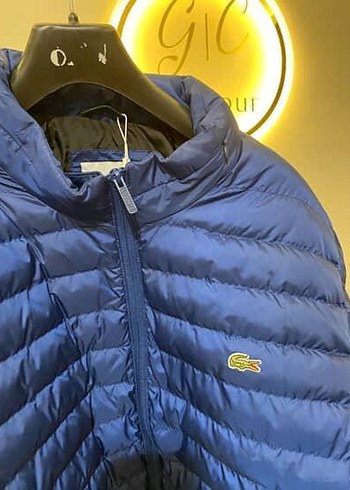 Lacoste Mavi Erkek Kısa Fermuarlı Mont
