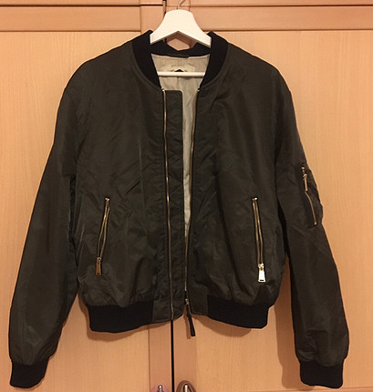 Zara yesil bomber ceket