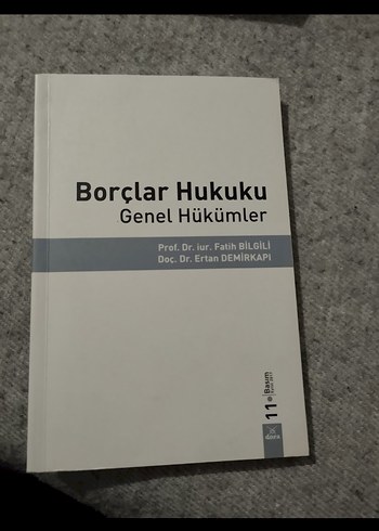 Borçlar Hukuku Genel Hükümler Kitabı