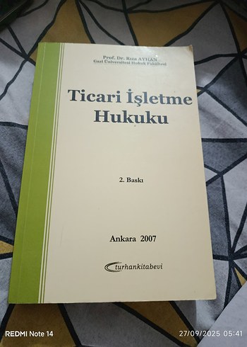 Beden Ticari İşletme Hukuku 2. Baskı 2007