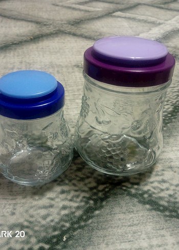 Renkli Kapaklı Cam Saklama Kavanozları - Görsel 3