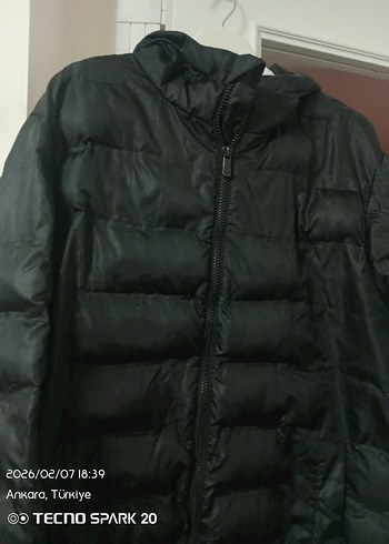 Siyah Fermuarli Erkek Kışlık Mont - Görsel 3