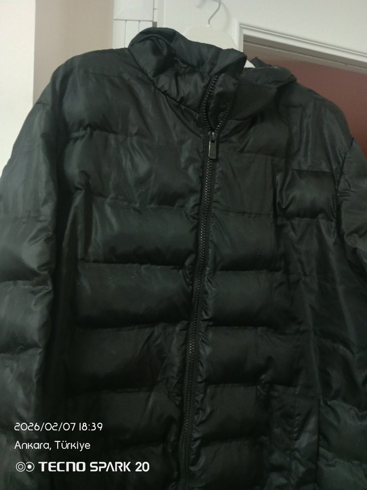 Siyah Fermuarli Erkek Kışlık Mont - Görsel 3