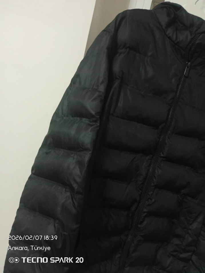 Siyah Fermuarli Erkek Kışlık Mont - Görsel 4