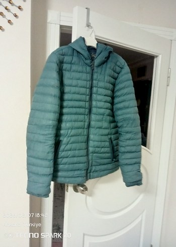 Kapüşonlu Fermuarlı Erkek Mont - Görsel 3