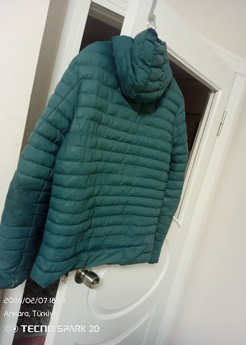 Kapüşonlu Fermuarlı Erkek Mont - Görsel 7