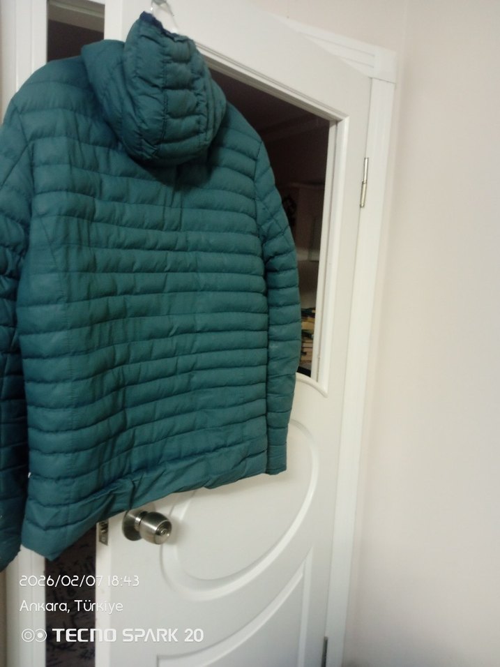 Kapüşonlu Fermuarlı Erkek Mont - Görsel 5