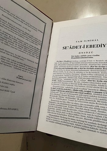 Beden Renk Tam İlmihal Seadet-i Ebediyye