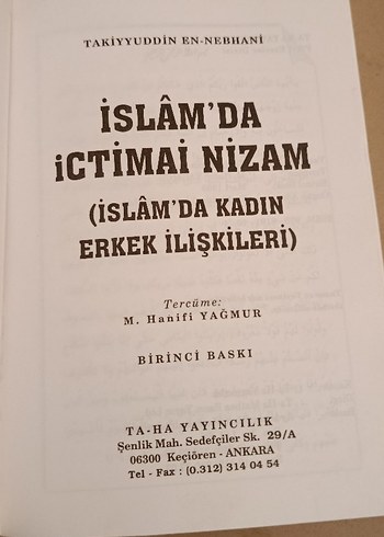 Beden İslam'da İctimai Nizam - Kadın Erkek İlişkileri