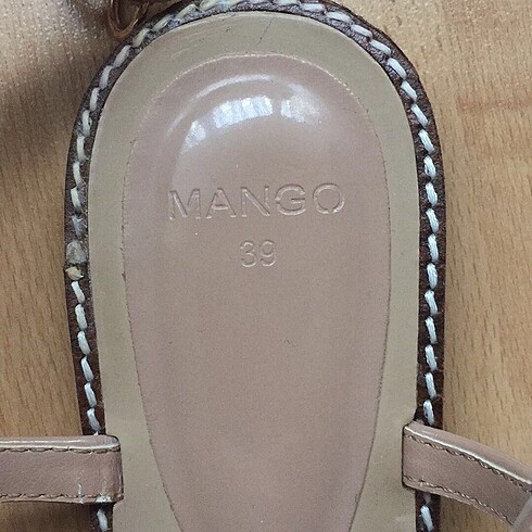 39 Beden ten rengi Renk Mango sandalet