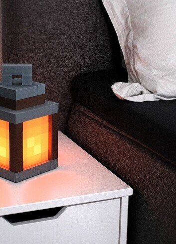 Beden Minecraft masa lambası dekor biblo 3d