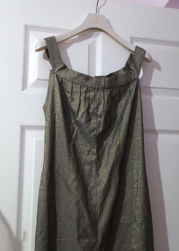 Gri Keten Drapeli Uzun Tulum - Görsel 2