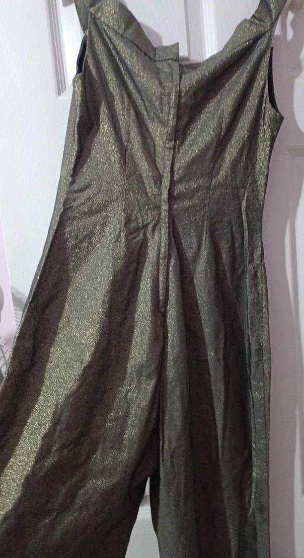 Gri Keten Drapeli Uzun Tulum - Görsel 5