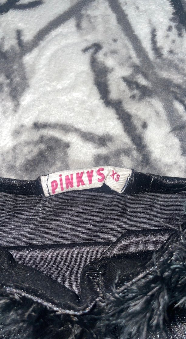 Siyah Kürk Detaylı Straplez Midi Üst - Görsel 2