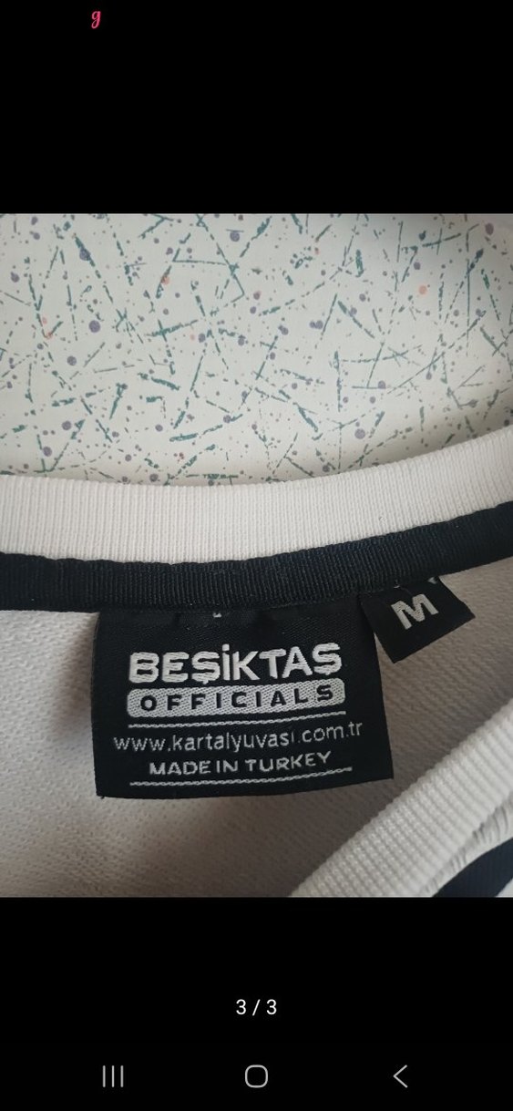 Orjinal Beşiktaş amblem Baskılı Erkek Sweatshirt - Görsel 3