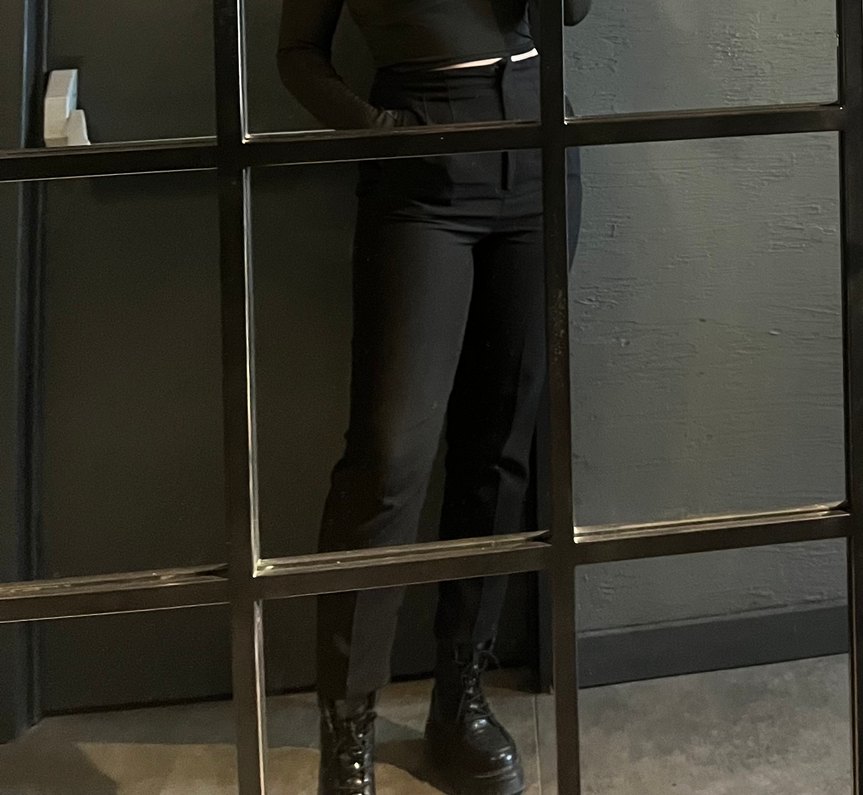 Siyah  Fit Kumaş Pantolon - Görsel 2