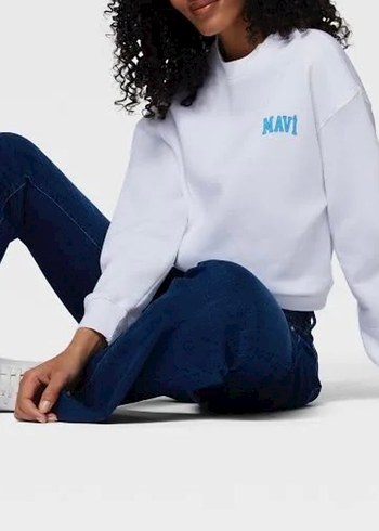 Mavi Oversize Sweatshirt - Görsel 2