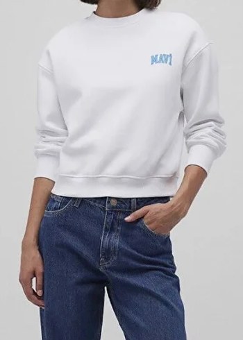 Mavi Oversize Sweatshirt - Görsel 3
